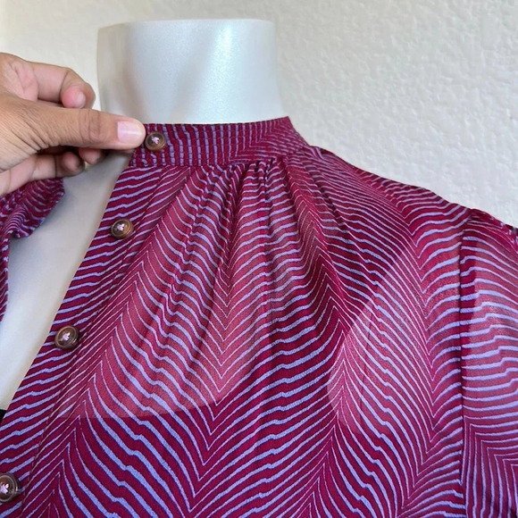 Maeve by Anthropologie Imogen Sheer Tunic size 4 - Picture 10 of 13